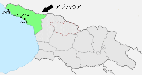 アブハジアの地図