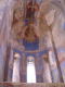 キンツヴィシ修道院アプスのフレスコ画聖母子像